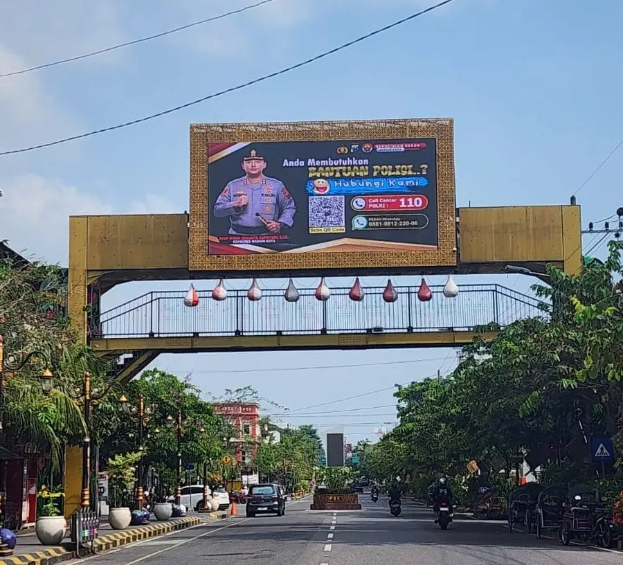JPO depan Plaza Lawu Madiun